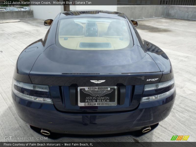 Midnight Blue / Sahara Tan 2012 Aston Martin Virage Coupe