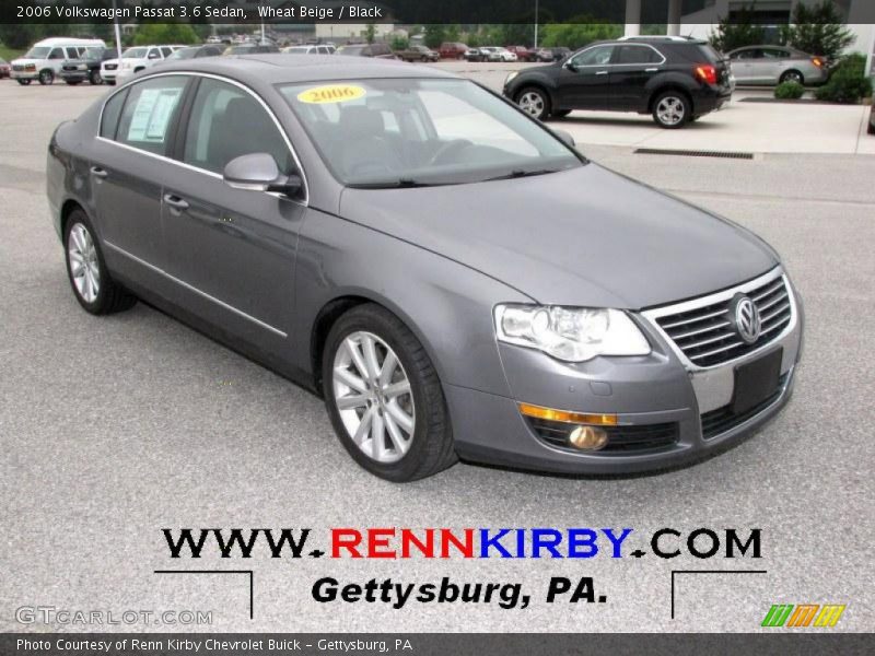 Wheat Beige / Black 2006 Volkswagen Passat 3.6 Sedan