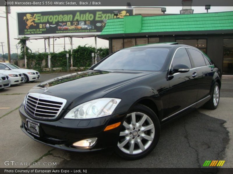 Black / Black 2008 Mercedes-Benz S 550 4Matic Sedan