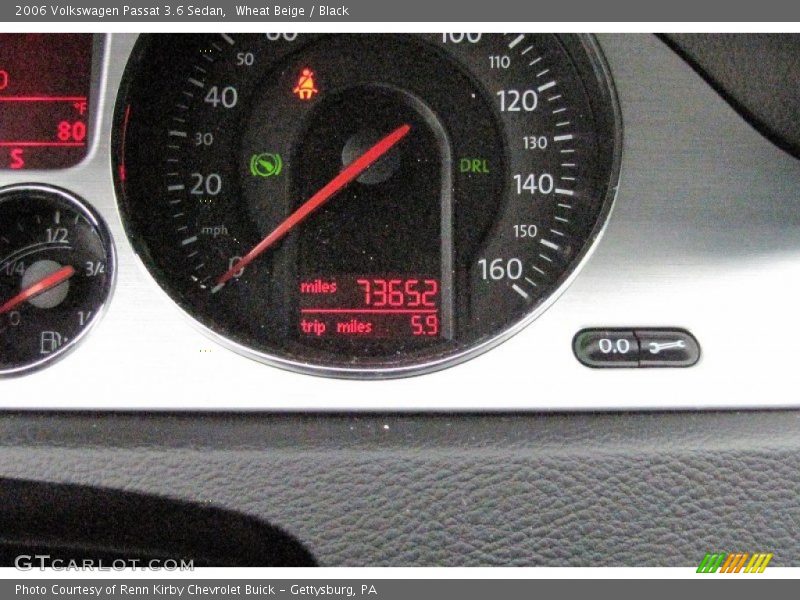 Wheat Beige / Black 2006 Volkswagen Passat 3.6 Sedan