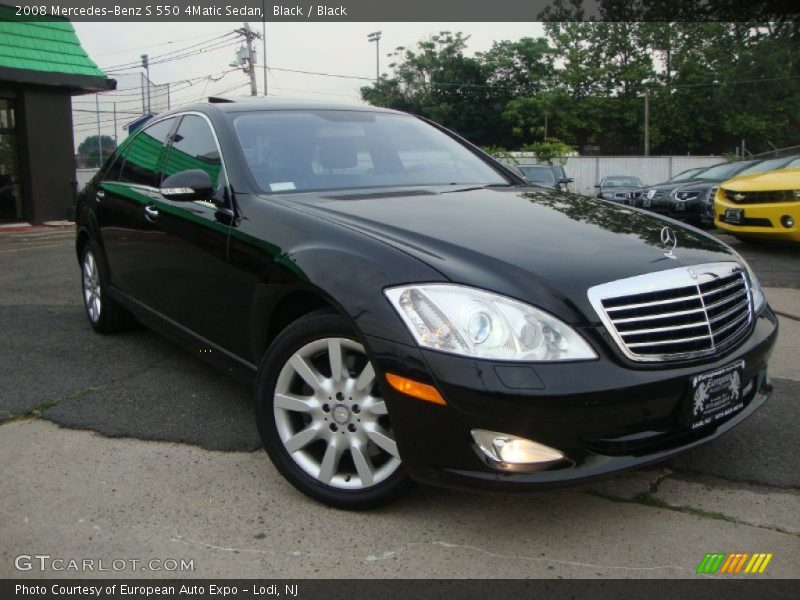 Black / Black 2008 Mercedes-Benz S 550 4Matic Sedan