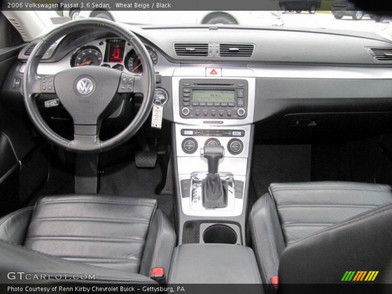 Wheat Beige / Black 2006 Volkswagen Passat 3.6 Sedan