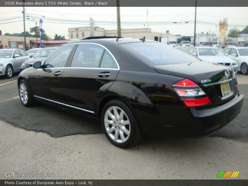 Black / Black 2008 Mercedes-Benz S 550 4Matic Sedan