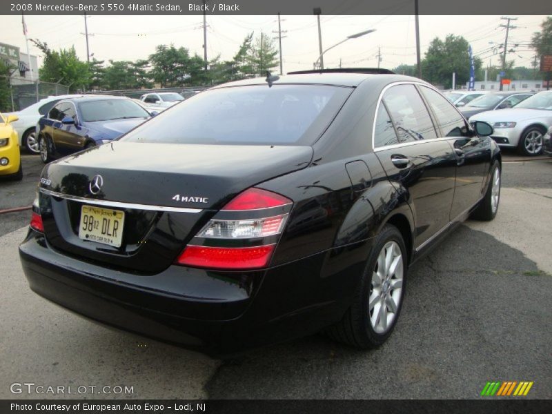 Black / Black 2008 Mercedes-Benz S 550 4Matic Sedan