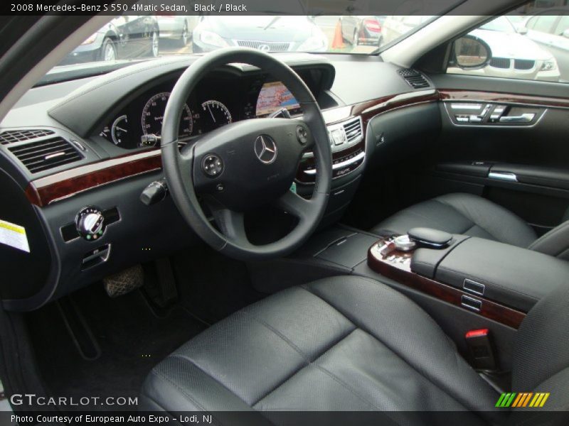 Black / Black 2008 Mercedes-Benz S 550 4Matic Sedan