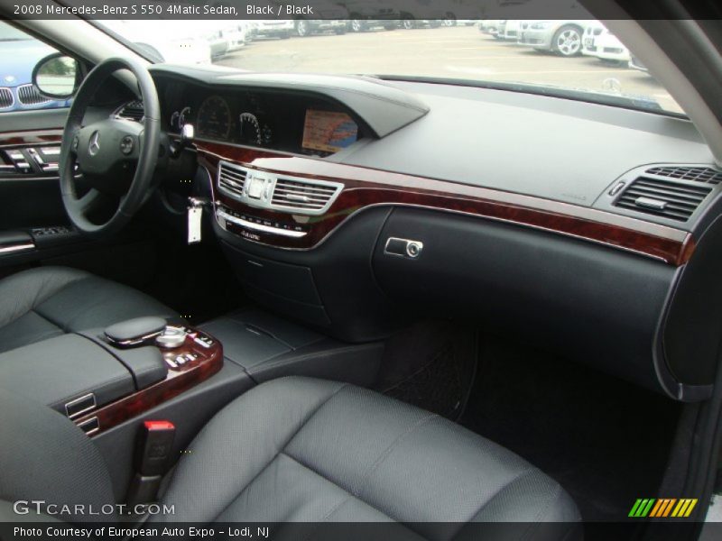 Black / Black 2008 Mercedes-Benz S 550 4Matic Sedan