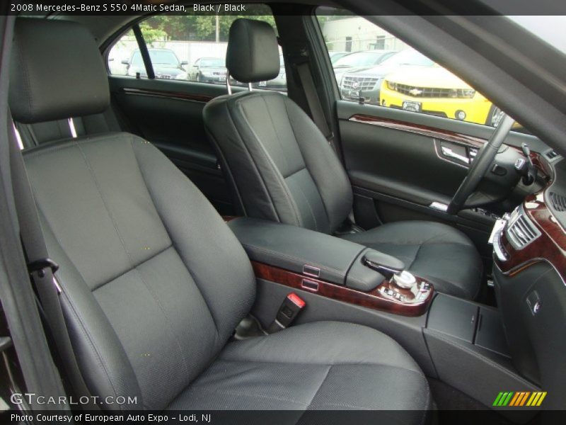Black / Black 2008 Mercedes-Benz S 550 4Matic Sedan
