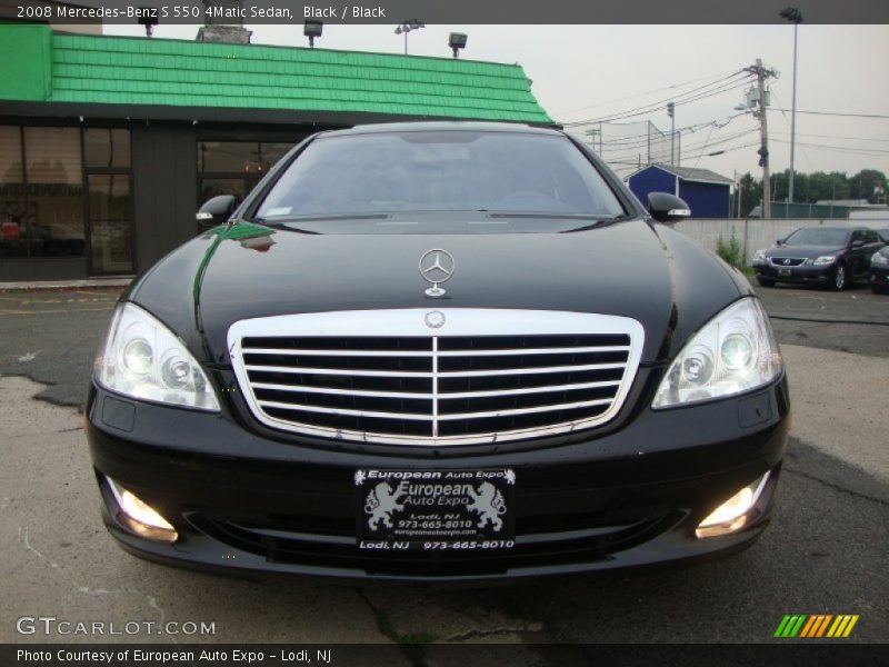 Black / Black 2008 Mercedes-Benz S 550 4Matic Sedan