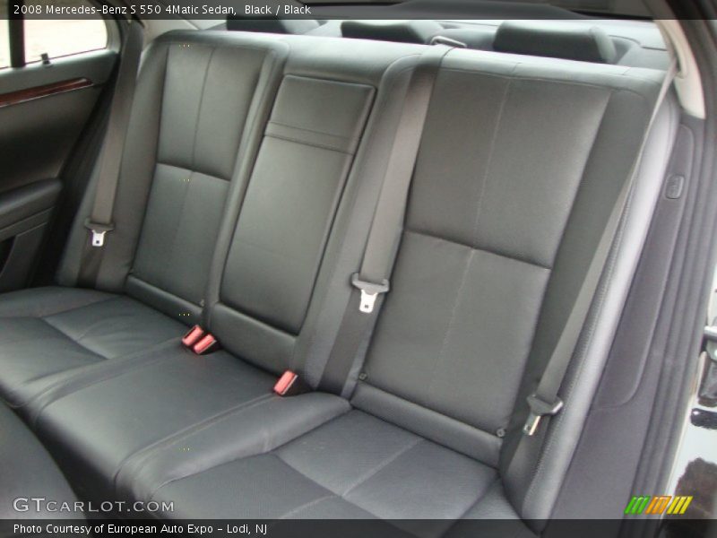Black / Black 2008 Mercedes-Benz S 550 4Matic Sedan