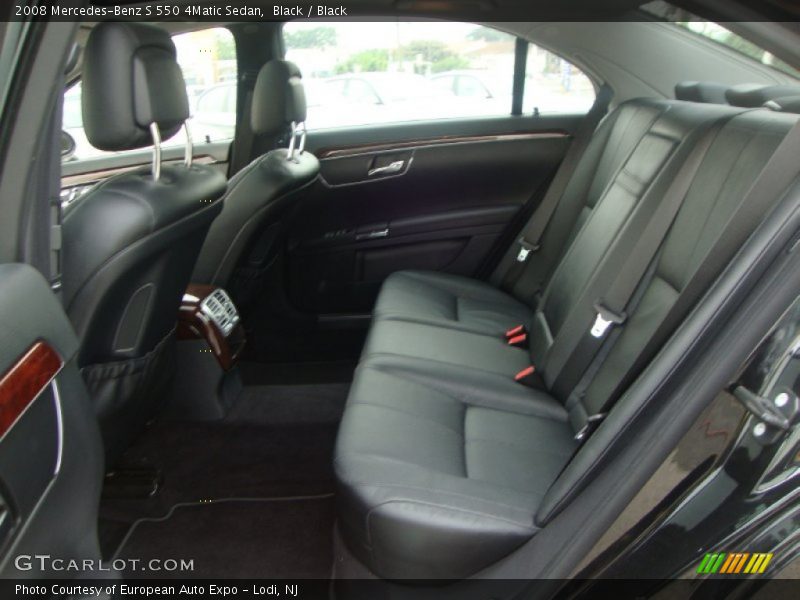 Black / Black 2008 Mercedes-Benz S 550 4Matic Sedan