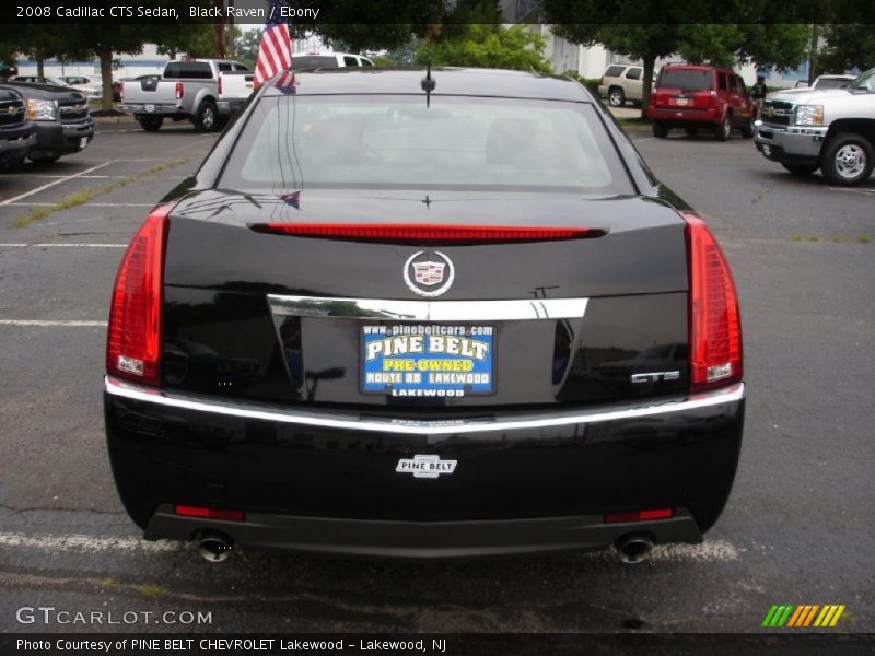 Black Raven / Ebony 2008 Cadillac CTS Sedan