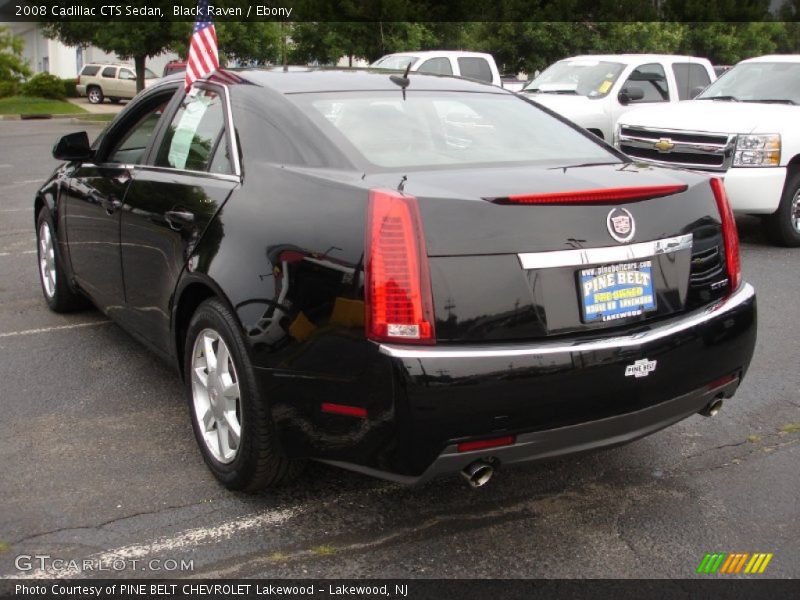 Black Raven / Ebony 2008 Cadillac CTS Sedan