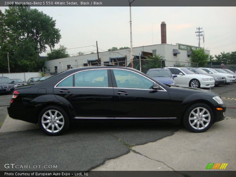 Black / Black 2008 Mercedes-Benz S 550 4Matic Sedan