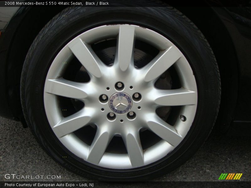 Black / Black 2008 Mercedes-Benz S 550 4Matic Sedan