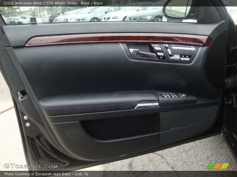 Black / Black 2008 Mercedes-Benz S 550 4Matic Sedan