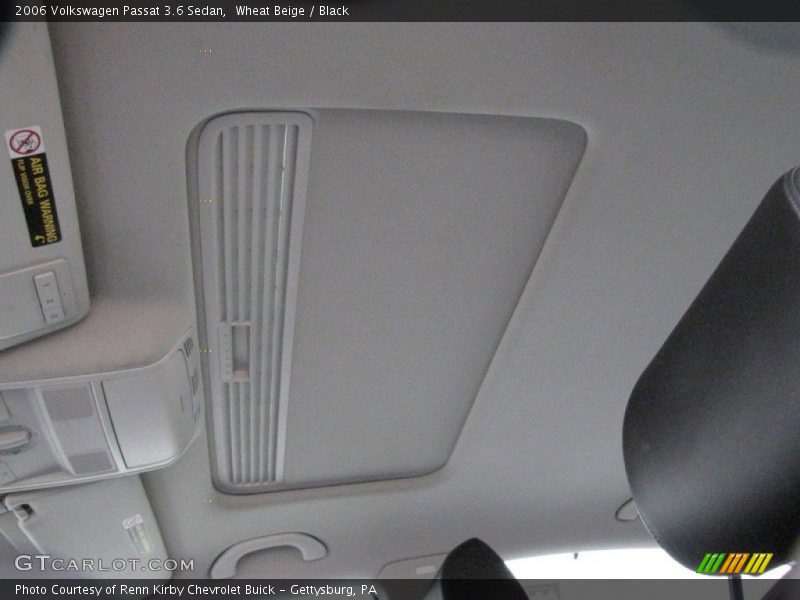 Wheat Beige / Black 2006 Volkswagen Passat 3.6 Sedan