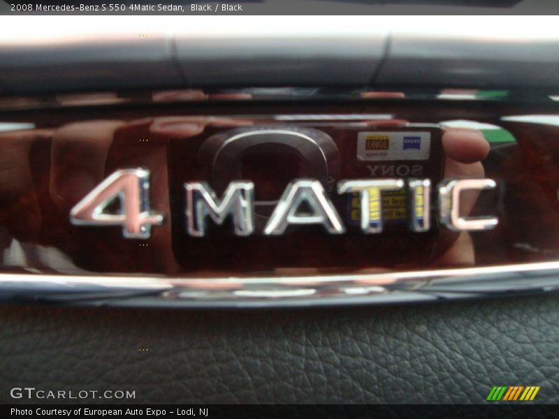 Black / Black 2008 Mercedes-Benz S 550 4Matic Sedan