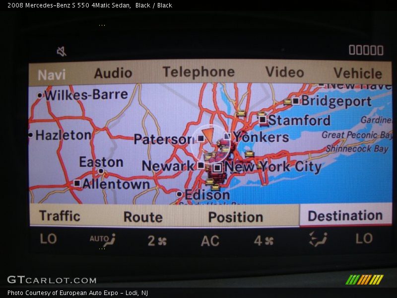 Black / Black 2008 Mercedes-Benz S 550 4Matic Sedan