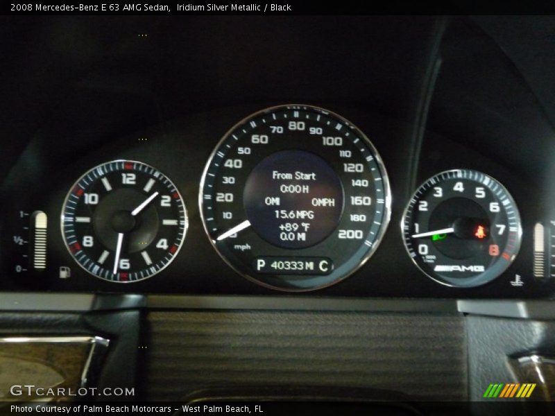  2008 E 63 AMG Sedan 63 AMG Sedan Gauges