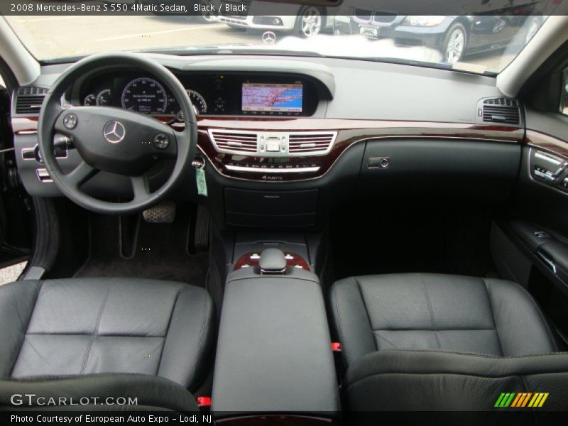 Black / Black 2008 Mercedes-Benz S 550 4Matic Sedan
