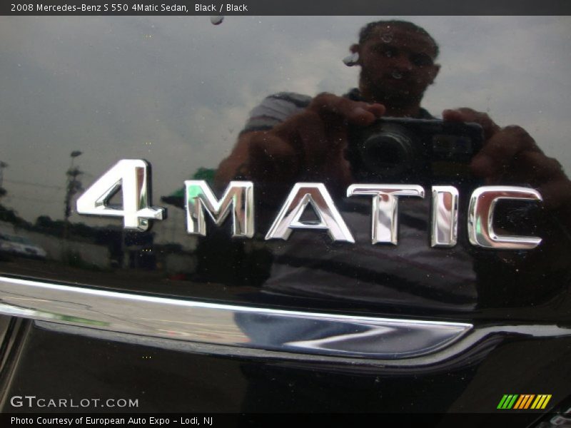 Black / Black 2008 Mercedes-Benz S 550 4Matic Sedan