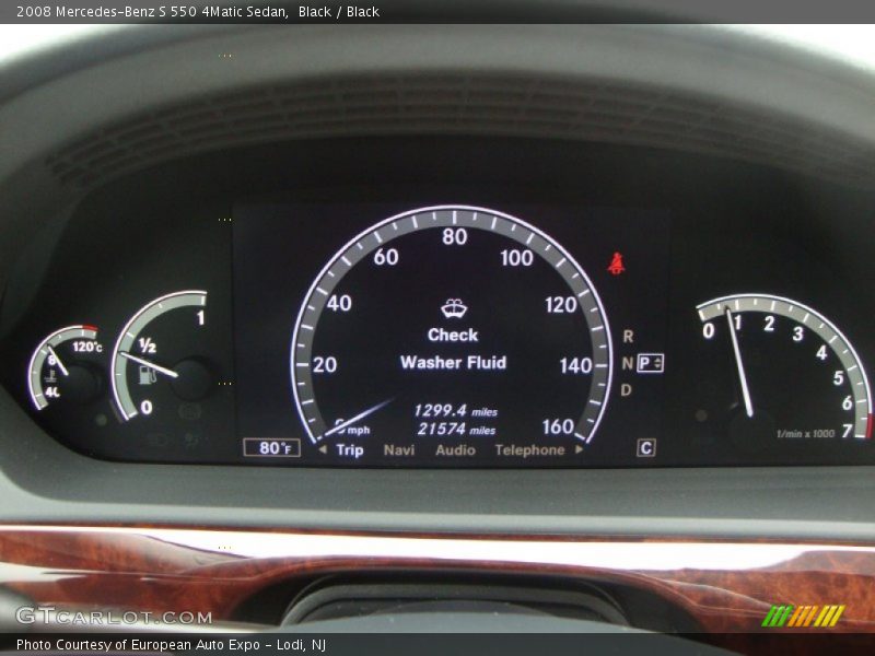 Black / Black 2008 Mercedes-Benz S 550 4Matic Sedan