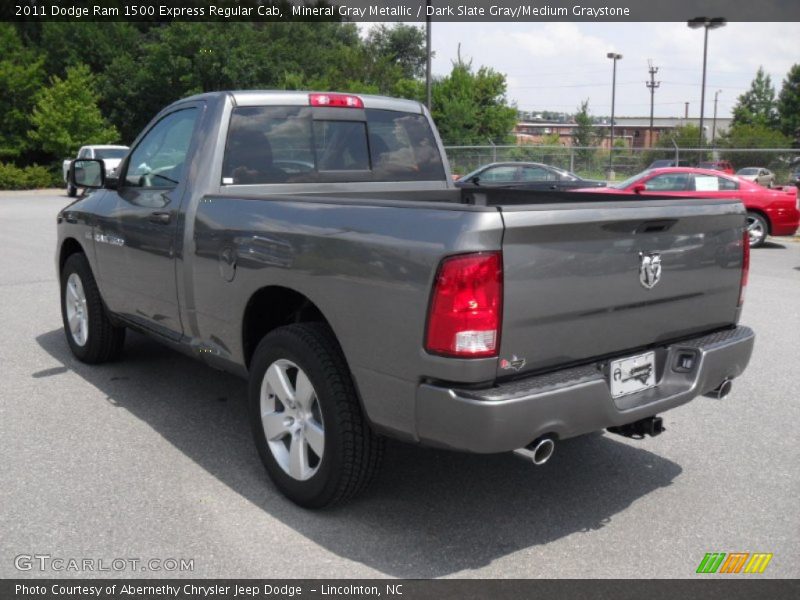 Mineral Gray Metallic / Dark Slate Gray/Medium Graystone 2011 Dodge Ram 1500 Express Regular Cab