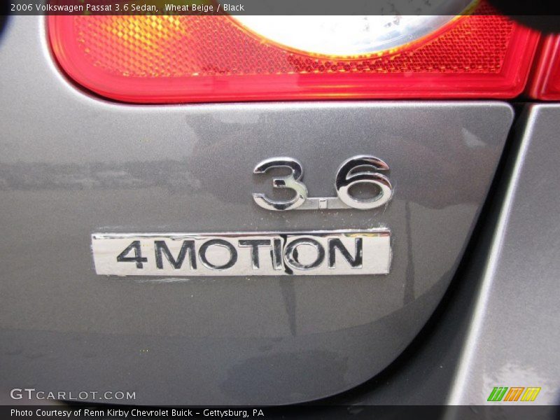Wheat Beige / Black 2006 Volkswagen Passat 3.6 Sedan