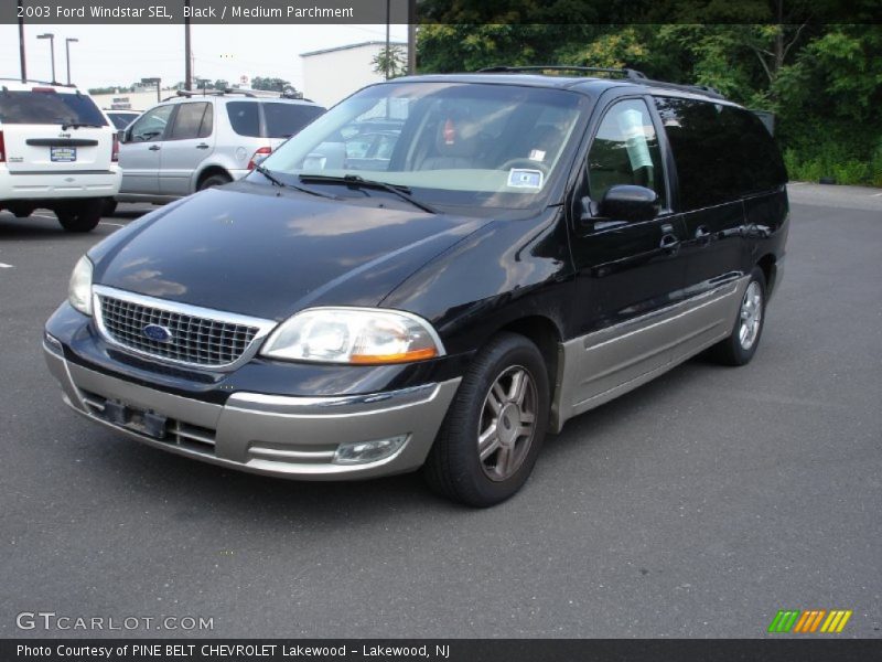 Black / Medium Parchment 2003 Ford Windstar SEL