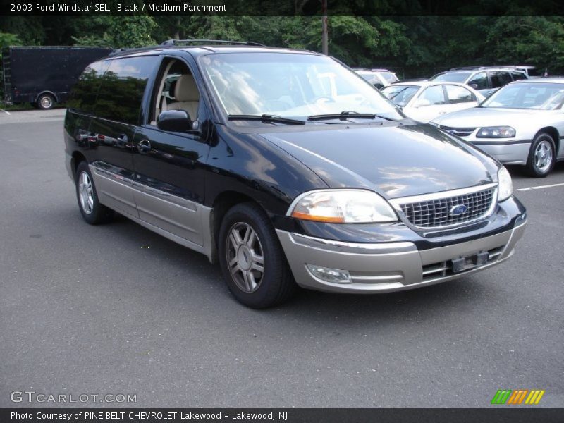 Black / Medium Parchment 2003 Ford Windstar SEL