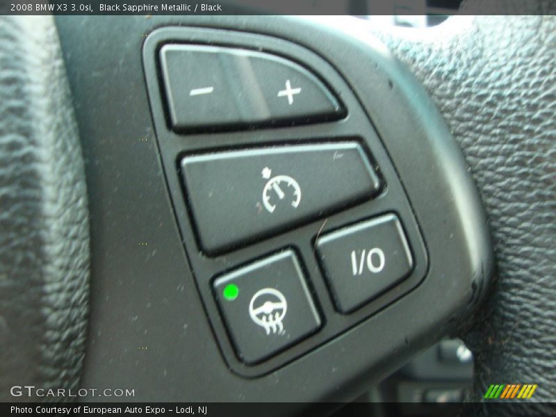 Black Sapphire Metallic / Black 2008 BMW X3 3.0si