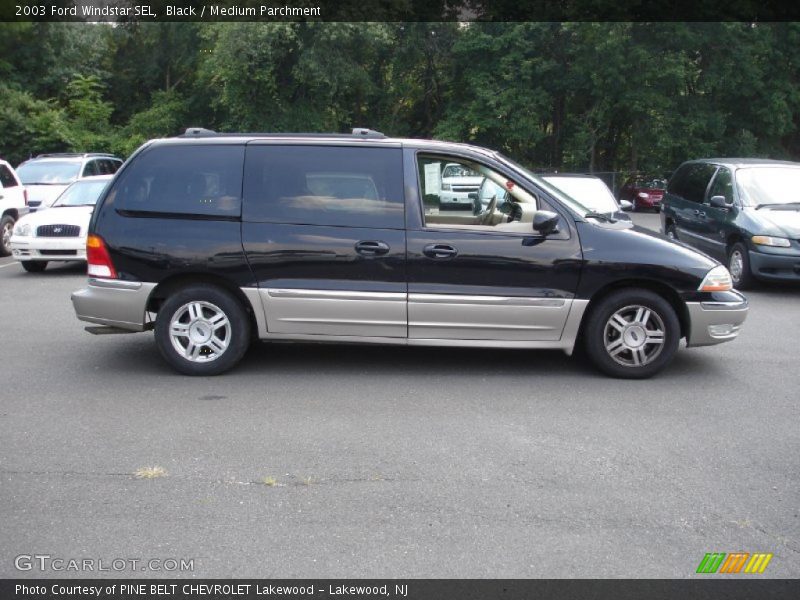Black / Medium Parchment 2003 Ford Windstar SEL
