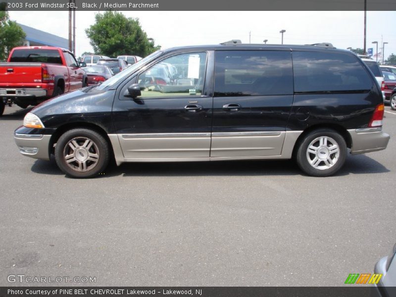 Black / Medium Parchment 2003 Ford Windstar SEL