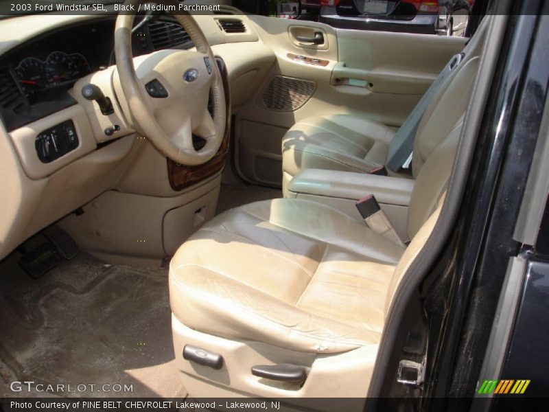 Black / Medium Parchment 2003 Ford Windstar SEL