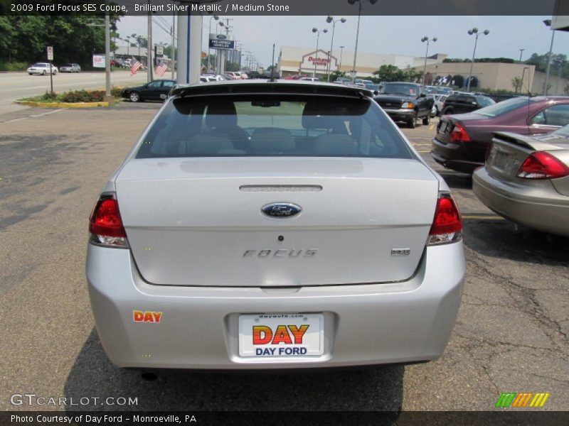 Brilliant Silver Metallic / Medium Stone 2009 Ford Focus SES Coupe