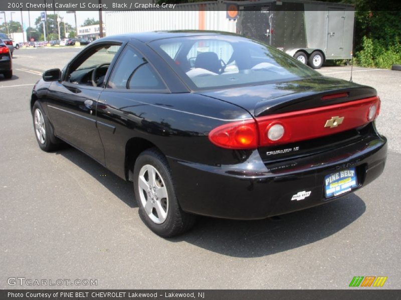 Black / Graphite Gray 2005 Chevrolet Cavalier LS Coupe