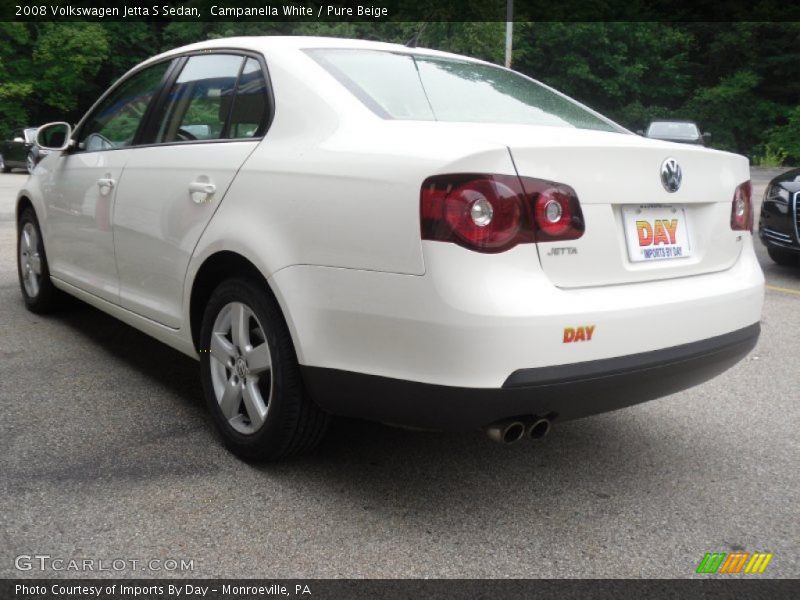 Campanella White / Pure Beige 2008 Volkswagen Jetta S Sedan