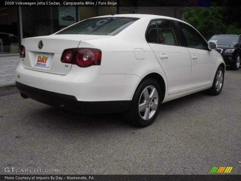 Campanella White / Pure Beige 2008 Volkswagen Jetta S Sedan