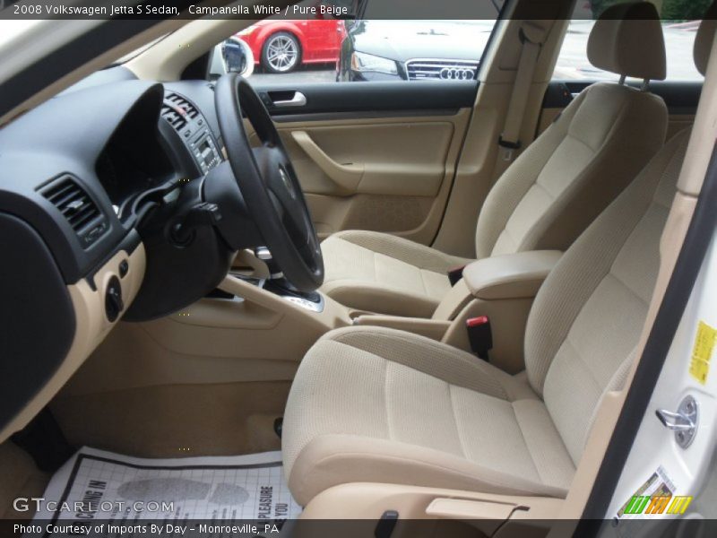 Campanella White / Pure Beige 2008 Volkswagen Jetta S Sedan