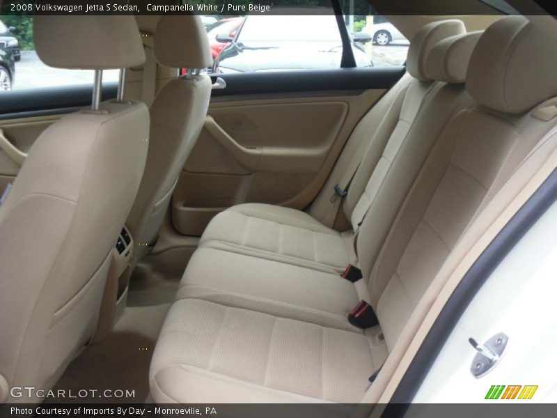 Campanella White / Pure Beige 2008 Volkswagen Jetta S Sedan