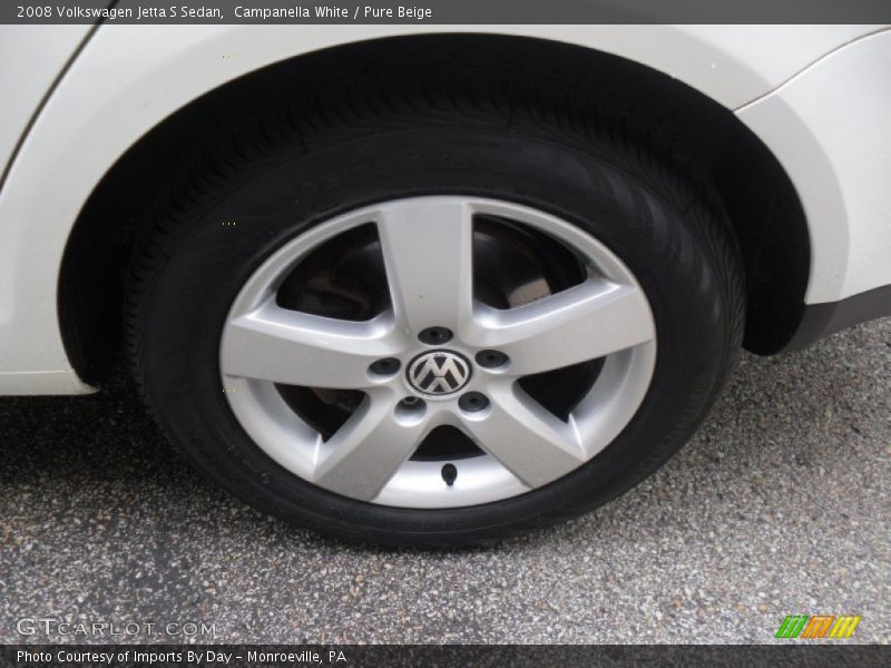 Campanella White / Pure Beige 2008 Volkswagen Jetta S Sedan