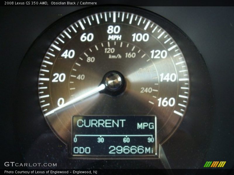 Obsidian Black / Cashmere 2008 Lexus GS 350 AWD