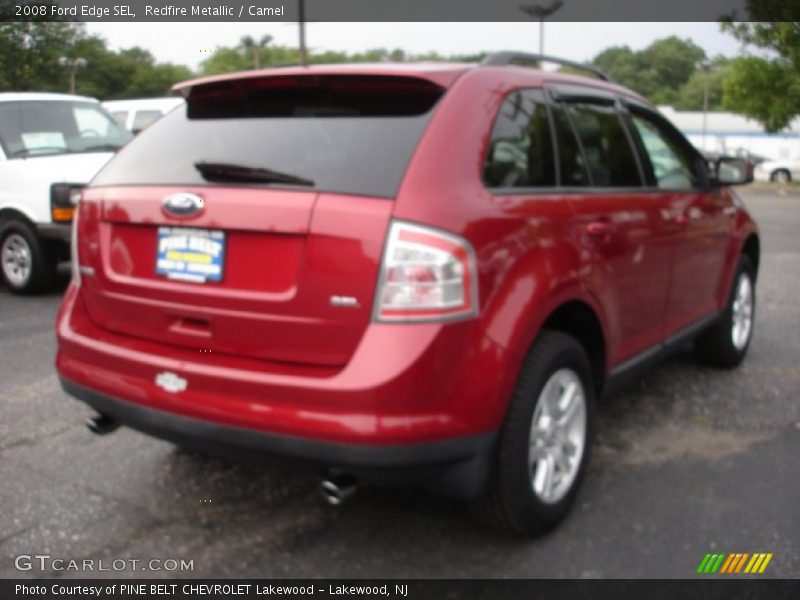 Redfire Metallic / Camel 2008 Ford Edge SEL