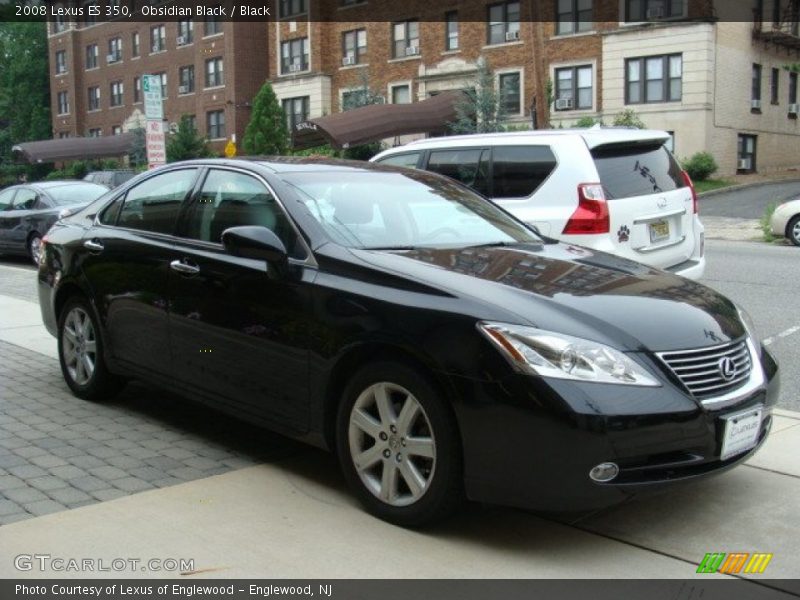 Obsidian Black / Black 2008 Lexus ES 350