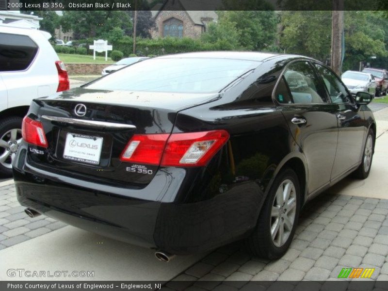 Obsidian Black / Black 2008 Lexus ES 350