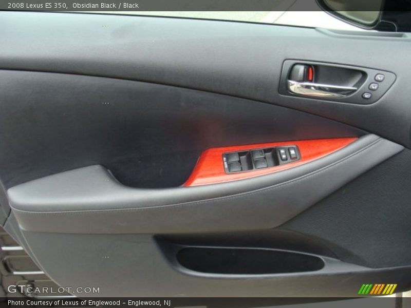 Obsidian Black / Black 2008 Lexus ES 350