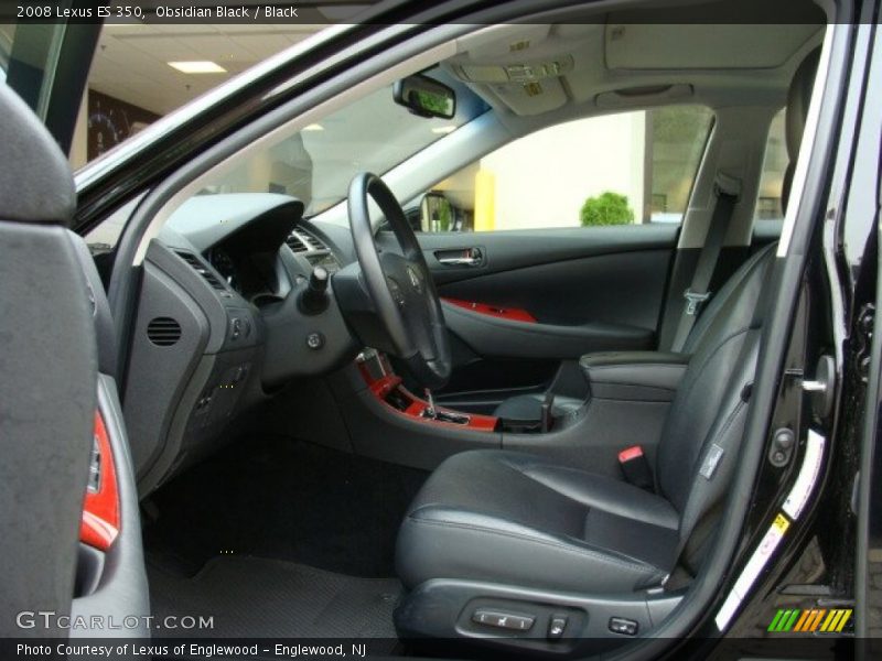 Obsidian Black / Black 2008 Lexus ES 350