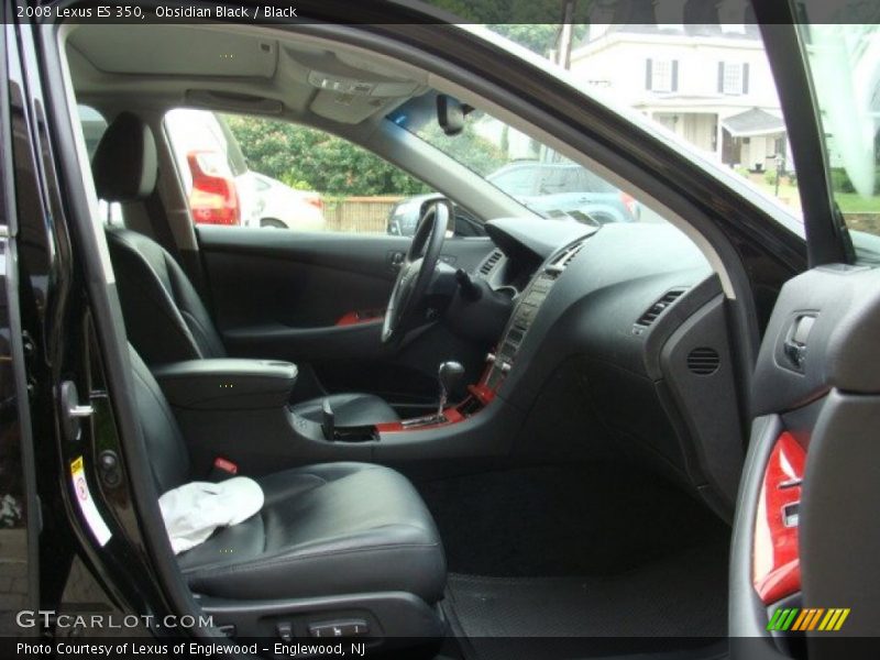 Obsidian Black / Black 2008 Lexus ES 350