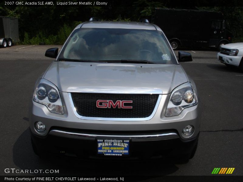 Liquid Silver Metallic / Ebony 2007 GMC Acadia SLE AWD