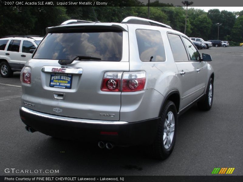 Liquid Silver Metallic / Ebony 2007 GMC Acadia SLE AWD